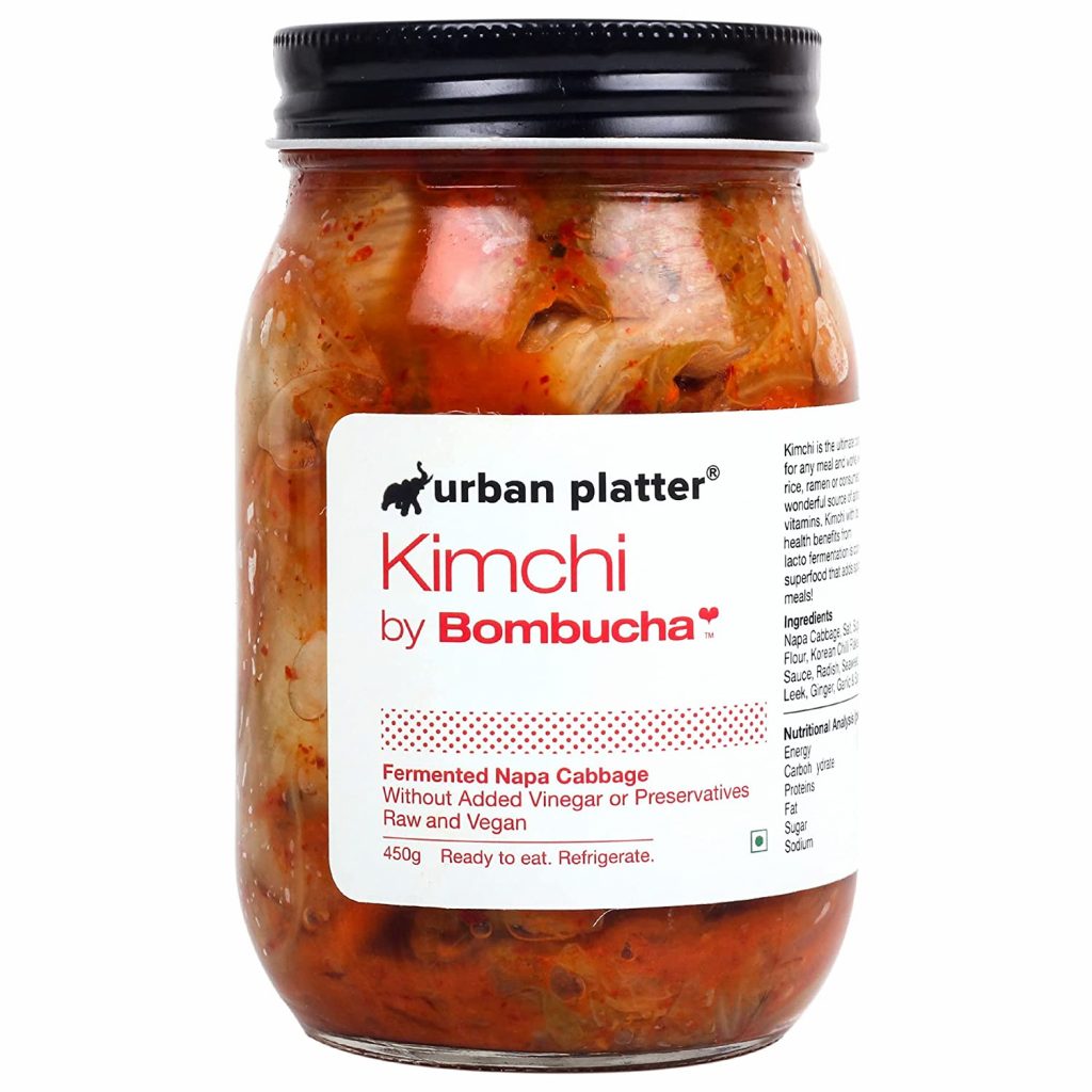 Urban Platter Kimchi Fermented Nappa Cabbage Raw, Organic & Vegan