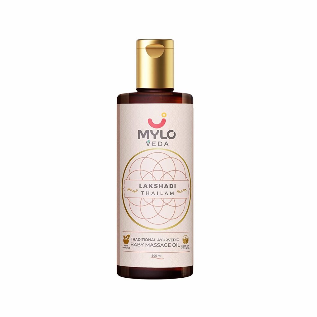 Mylo Veda Ayurvedic Baby Massage Oil for Healthy Bones and Strong Immunity