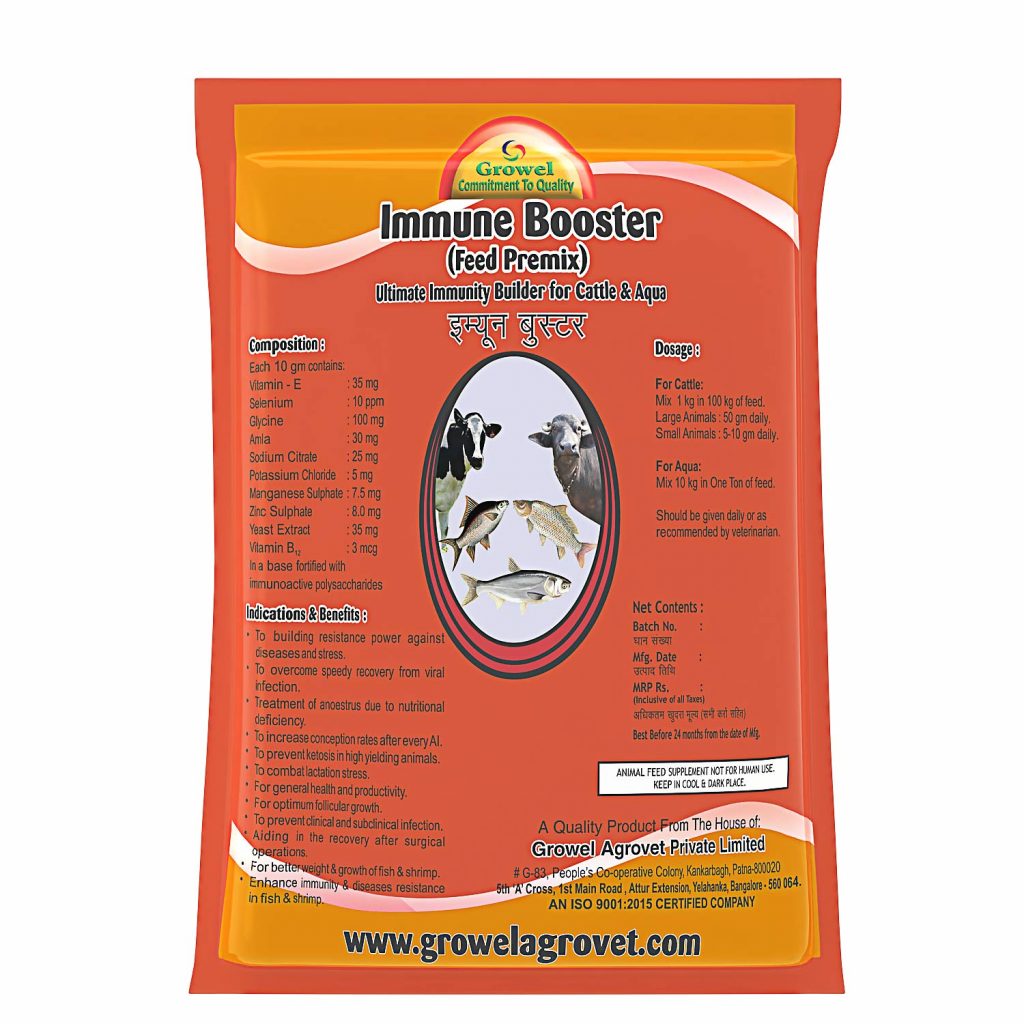 Growel Immune Booster Premix for Poultry and Farm Animals